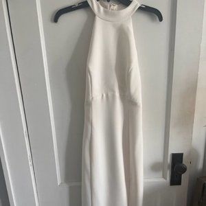 Amsale LW141 Crepe Sheath Dress